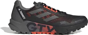 Adidas Men&#x27;s Terrex Agravic Flow 2.0 GORE-TEX Trail Running Shoes Core Black/Blue Rush/Turbo | Buy Adidas Men&#x27;s Terrex Agravic Flow 2.0 GORE-TEX Trail Running Shoes Core Black/Blue Rush/Turbo here | Outnorth