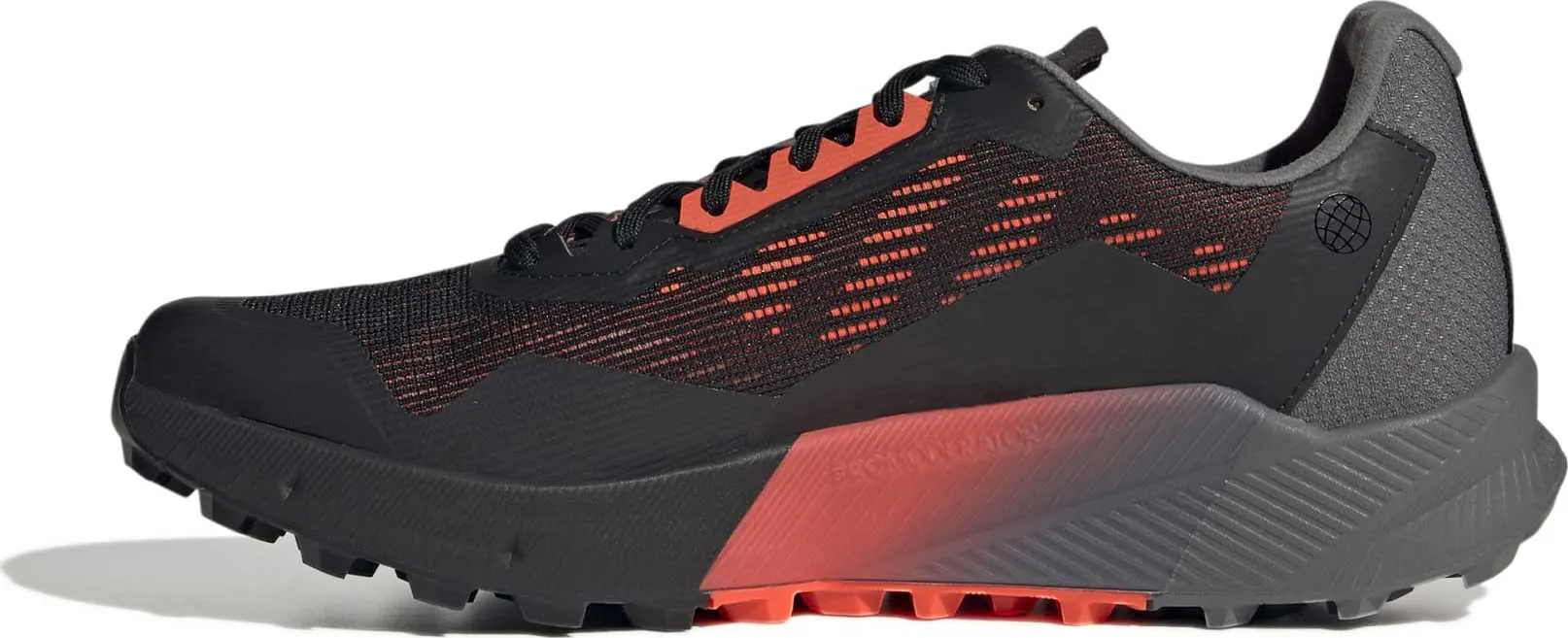 Adidas Men&#x27;s Terrex Agravic Flow 2.0 GORE-TEX Trail Running Shoes Core Black/Blue Rush/Turbo | Buy Adidas Men&#x27;s Terrex Agravic Flow 2.0 GORE-TEX Trail Running Shoes Core Black/Blue Rush/Turbo here | Outnorth